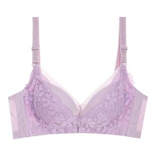 夏娃之秀无钢圈薄款聚拢文胸时尚蕾丝性感收副乳防下垂透气内衣女