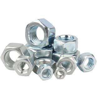 4.8/8.8级镀锌六角螺母螺帽螺栓螺丝帽大全M2M3M4M5M6M8M10M12M36