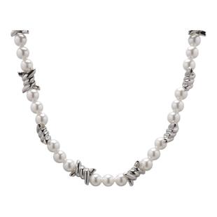 KANSAI新款大珍珠荆棘拼接粗款项链欧美轻奢小众配饰个性酷潮饰品