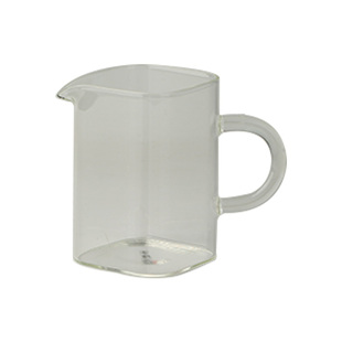 三勤堂玻璃公道杯耐热耐高温加厚防烫手柄公道杯大容量方形分茶器