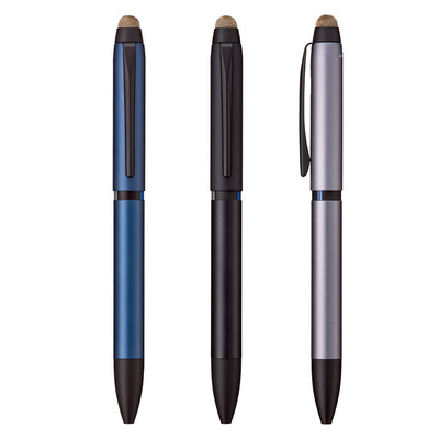 日本uni三菱 3色原子笔 JETSTREAM 触控笔头 0.5mm 黑/红/蓝