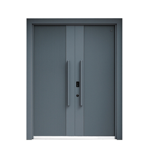 锌合金别墅大门双开门农村自建房进户大门入户防盗门家用铸铝卡门