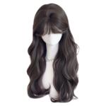 假发女片头顶不带发网蓬松高颅顶自然无痕增发量空气刘海款长卷发