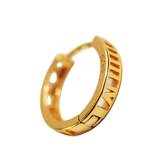 星芒罗马耳圈ins时尚满钻耳骨环仿珍珠耳扣925纯银肯豆风欧美风