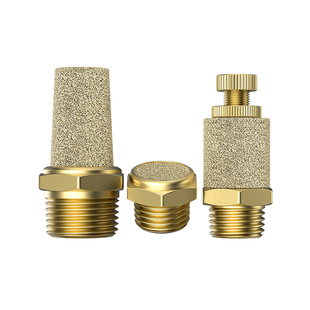 TWSNS台匠山耐斯PSVm5/1/2/3/4/6/分电磁阀消声器气动排气铜消音