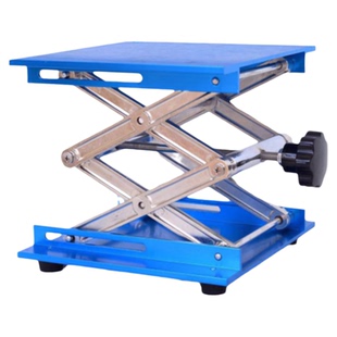 实验室升降台垃圾处理器减震支架铝氧化小型升降平台手动支撑架