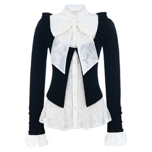 【赵美延、朴敏英同款】ORA GENESIS 2025秋季蕾丝蝴蝶结两件套