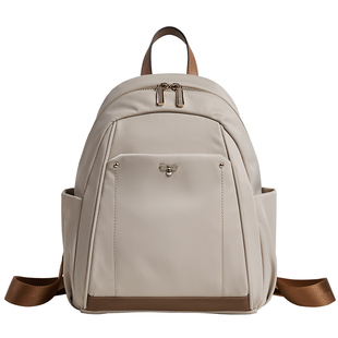 莱夫小蜜蜂双肩包女新款轻便尼龙牛津帆布上班通勤休闲旅游小背包