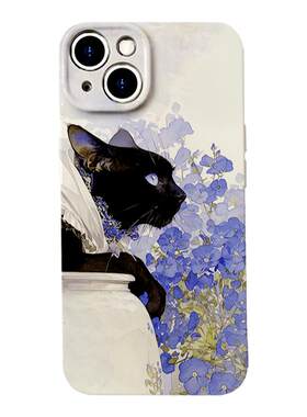 安卓iPhone菲林喇叭花猫手机壳