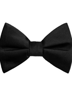 Suitsupply黑色桑蚕丝领结