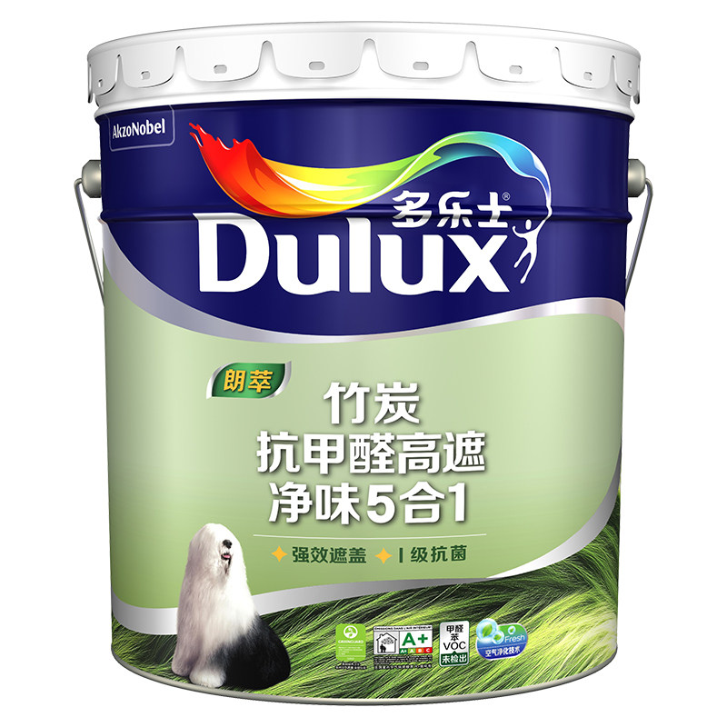 多乐士竹炭抗甲醛净味内墙乳胶漆