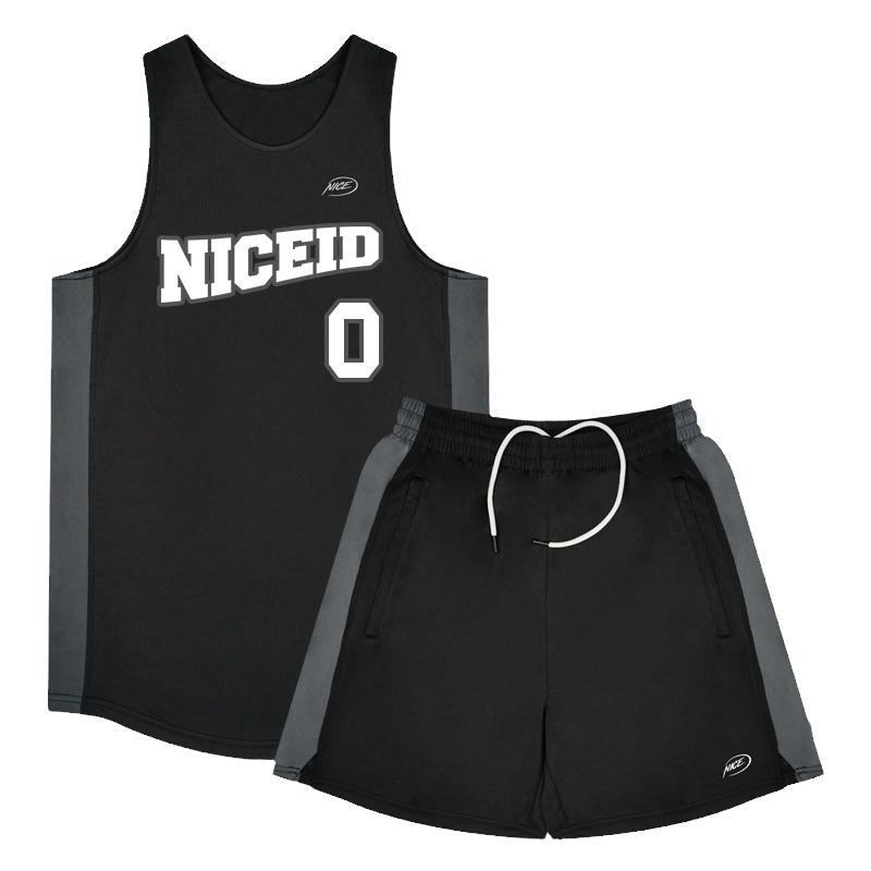 NICEID篮球服套装专业比赛背心