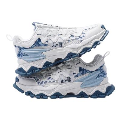 特步山海男鞋老爹鞋2026春季新款复古休闲鞋子厚底防滑运动鞋男款