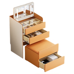 新款实木化妆桌奶油风主卧室梳妆台简约小户型家用斗柜迷你翻盖式