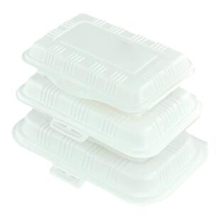 打包盒一次性米饭盒餐盒塑料外卖快餐烧烤肠粉烧腊炒饭长方形带盖