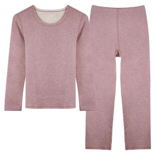 【好波羊绒蚕丝养肤衣】秋衣秋裤套装女加绒保暖内衣男士HT2303