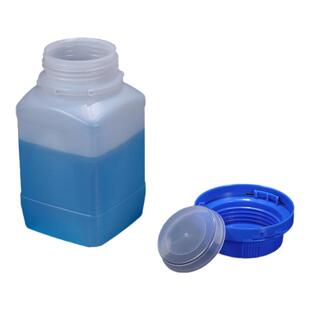 加厚方形塑料瓶蓝盖试剂瓶化学实验室广口黑色避光密封瓶分装瓶4