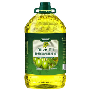 纯正橄榄油5L装特级初榨橄榄油无添加炒菜低脂健身食用油官方正品
