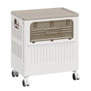 也雅衣服收纳箱大容量超大家用翻盖整理箱移动折叠衣物被子储物柜