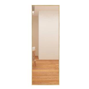 实木穿衣镜壁挂粘贴试衣镜全身镜子贴墙挂墙自粘家用落地镜免打孔