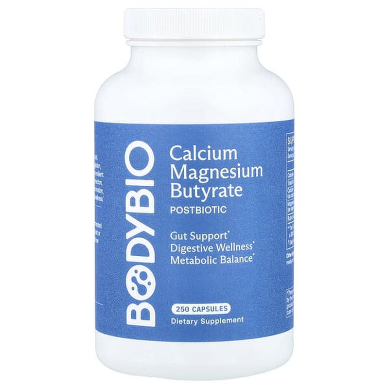 BodyBio丁酸钙/镁加强型益生菌短链脂肪酸丁酸盐