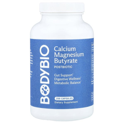 BodyBio丁酸钙/镁加强型益生菌助力消化短链脂肪酸丁酸盐