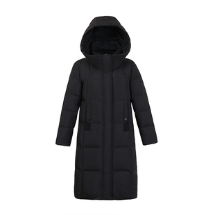 雪中飞妈妈羽绒服女中长过膝2025冬新款时尚加厚白鸭绒保暖防寒服