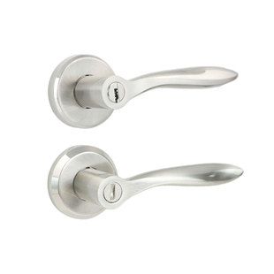 卫生间门锁厨房门锁执手锁单舌门锁上下孔执手锁三杆执手锁房门锁