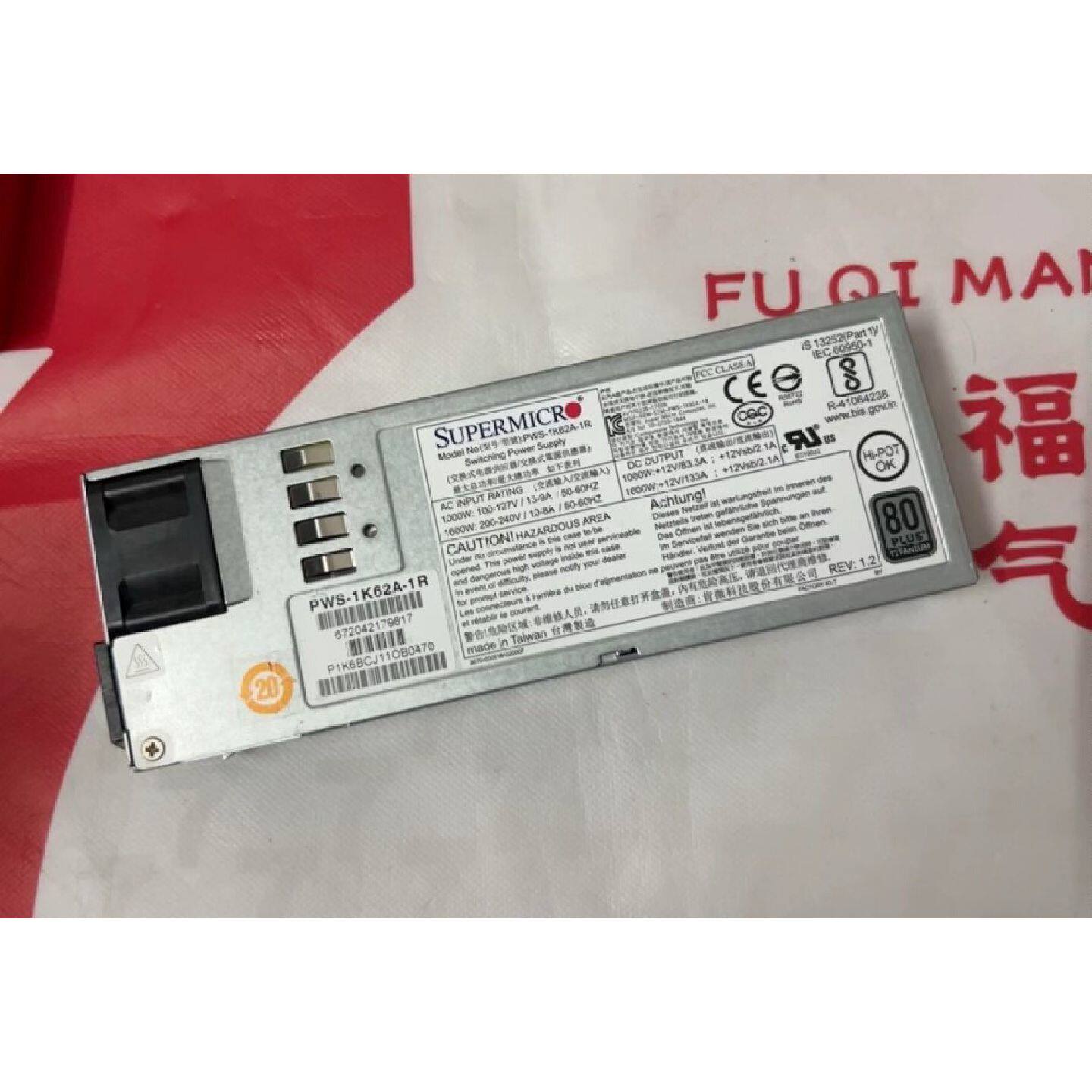 议价可维修原装超微PWS1K62A1R服务器冗余电源160