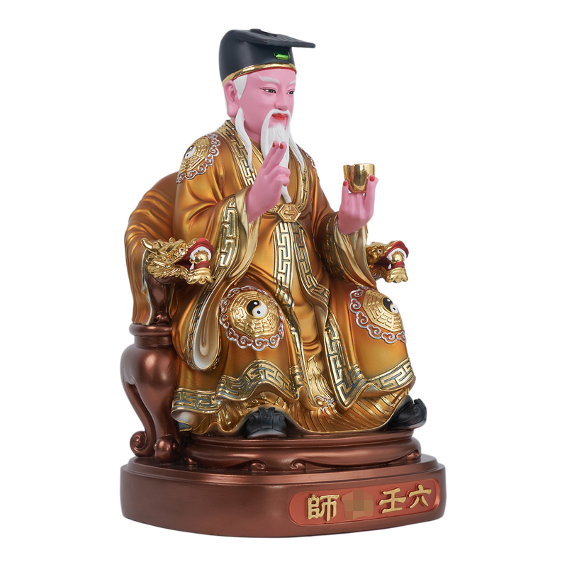 六壬先师神像铁板祖师工艺品六壬仙师佛像保平安供奉新品桌面摆件