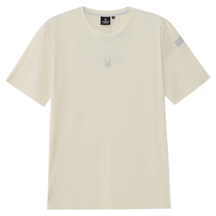 SPYDER蜘蛛春夏男吸湿速干尼龙弹力小方格短袖圆领T恤02TE26101KM