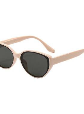 粉色猫眼uv400高端防晒太阳镜