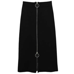 胖mm秋冬装新款2017大码女装包臀裙200斤中长款藏肉半身裙子A字裙