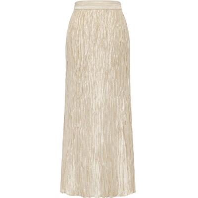 雅莹压褶易打理A字半身裙