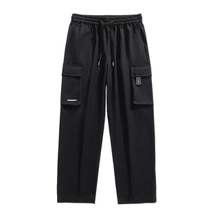 NASA STUSY美式2026新款秋冬装男加绒休闲长裤子直筒宽松男士工装