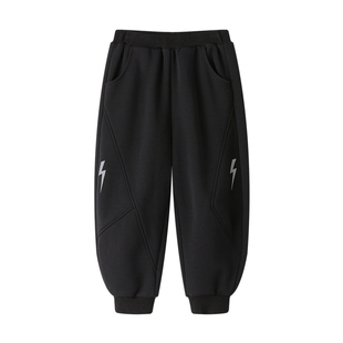 漫画家潮童装男童裤子冬季加绒儿童休闲运动长裤中大童卫裤秋冬装