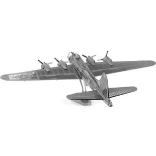 金属拼装模型飞机战斗机BF-109 B17免胶3D立体拼图DIY高难度手工