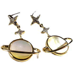 螺钿漆器天然母贝壳耳饰女气质款潮高级设计感春季简约送女友礼物