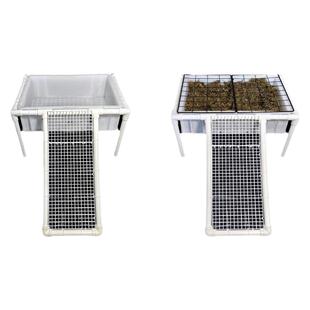 乌龟产蛋池网格乌龟繁殖盒冬眠沙盆乌龟缸晒背台爬台高水位躲避屋