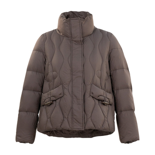 HONRN/红人防风立领轻薄短款鸭绒羽绒服外套女款冬季HK59YR060