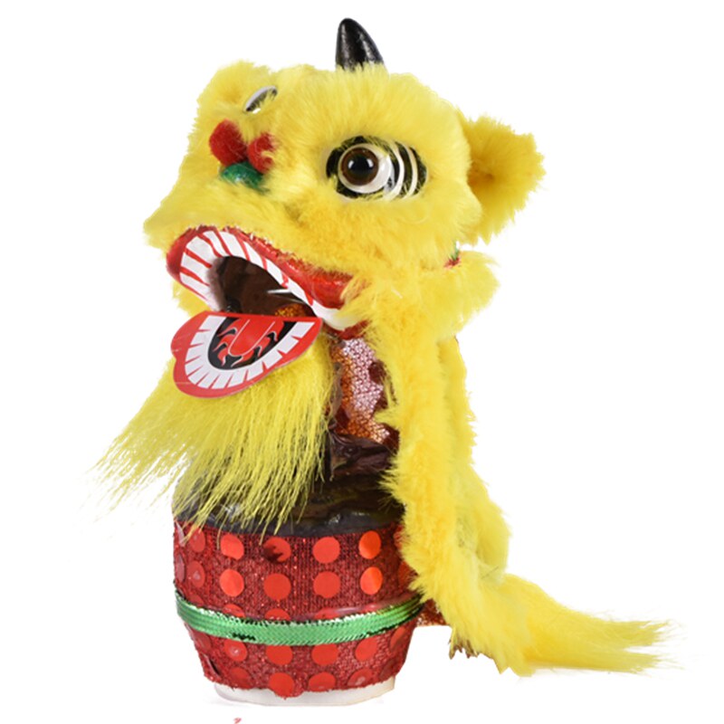 舞狮正宗佛山南狮醒狮头手工艺品制作创意礼品非遗小号座狮鼓摆件