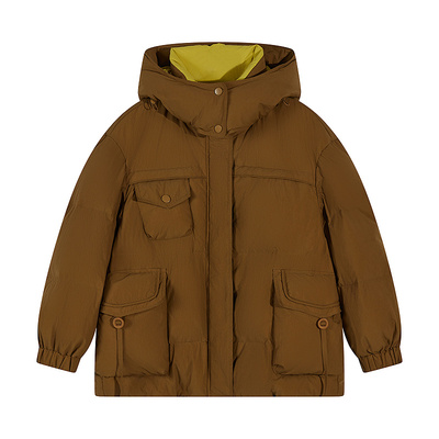 美特斯邦威百搭鸭绒纯色外套