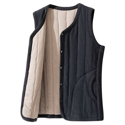 羊毛马甲男款加绒加厚坎肩内搭