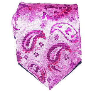 领带10cm宽版男士正装商务真丝休闲百搭手打款碎花花纹红色礼盒装