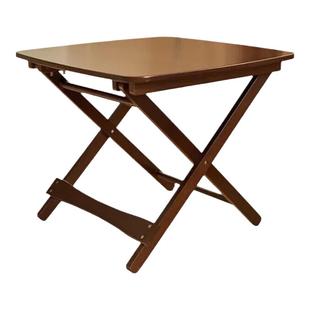 可折叠桌子小户型家用可收纳小饭桌摆摊便携小四方桌实木简易餐桌