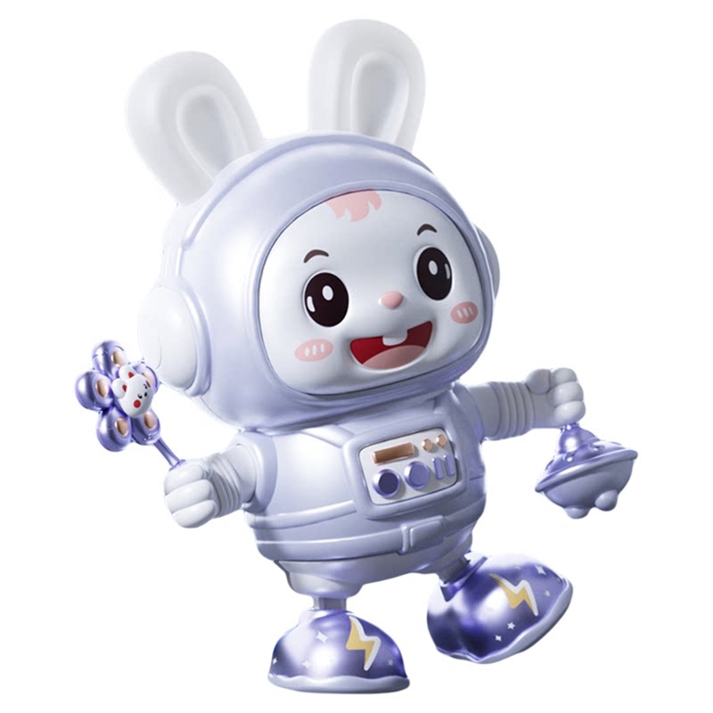 跳舞太空兔儿童音乐发光机器人