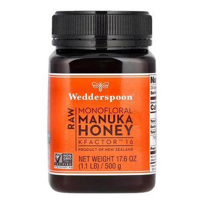 Wedderspoon单花麦卢卡新西兰蜂蜜浓郁温和养胃润喉早餐面包搭配