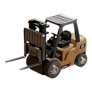 迷你合金可手机遥控叉车桌面吊货工程车儿童四驱rc小汽车玩具礼物