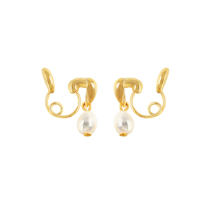 OSEWAYA耳夹春季淡水珍珠无耳洞耳饰日韩高级感耳环气质2025新款