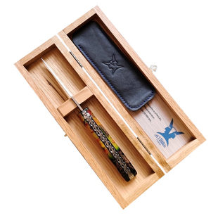 法国进口LES 2 DIABLES双面伯爵 拉吉奥乐水果刀削皮刀 大马士革